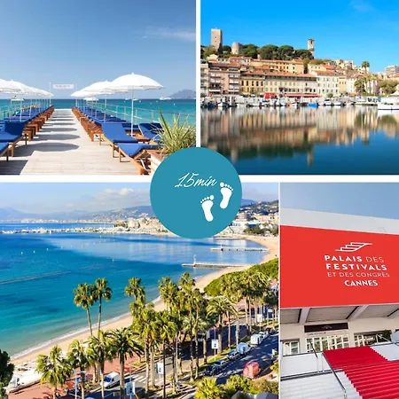 Penthouse Luxe - 2 Ch - Garage Prive - 850m Palais Des Festivals Daire