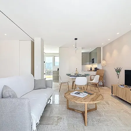度假居 Sea View Terrace Penthouse Garage Walk To The Palais *