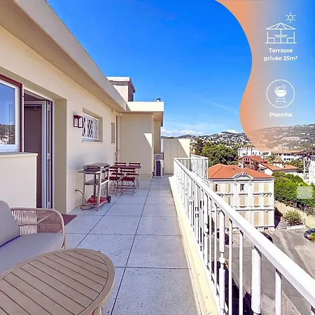 Сasa de vacaciones Sea View Terrace Penthouse Garage Walk To The Palais Cannes